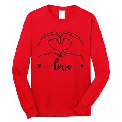 Love Heart Gifts For Wo Boy In Valentines Day Long Sleeve Shirt