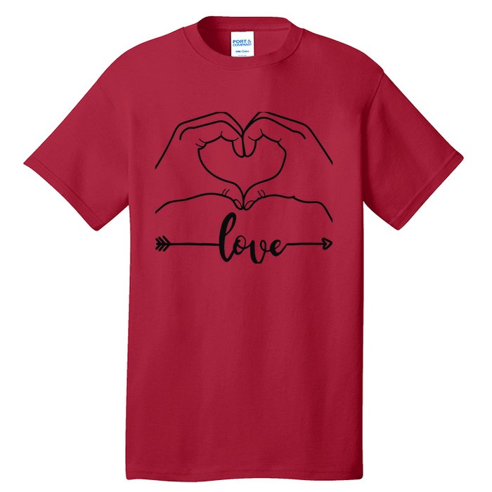 Love Heart Gifts For Wo Boy In Valentines Day Tall T-Shirt