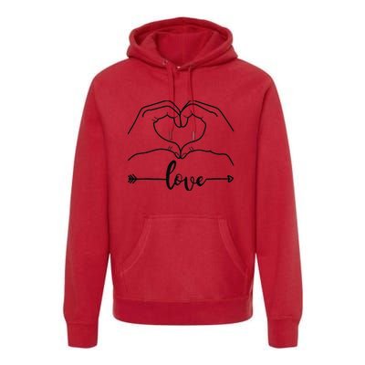 Love Heart Gifts For Wo Boy In Valentines Day Premium Hoodie