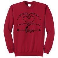 Love Heart Gifts For Wo Boy In Valentines Day Tall Sweatshirt