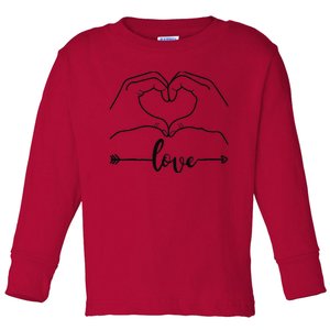 Love Heart Gifts For Wo Boy In Valentines Day Toddler Long Sleeve Shirt