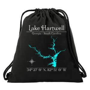 Lake Hartwell Georgia South Carolina Drawstring Bag