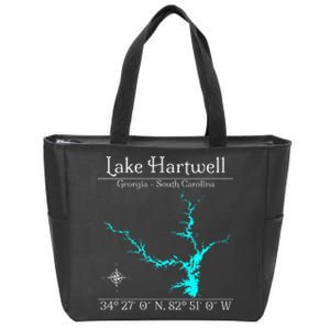 Lake Hartwell Georgia South Carolina Zip Tote Bag