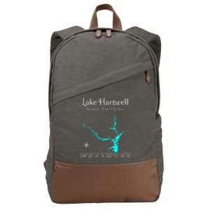 Lake Hartwell Georgia South Carolina Cotton Canvas Backpack