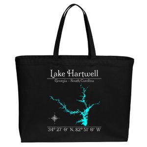 Lake Hartwell Georgia South Carolina Cotton Canvas Jumbo Tote