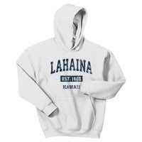 Lahaina Hawaii Hi Vintage Sports Established Kids Hoodie