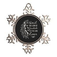 Lion Hail Hail Lion Of Judah Let The Lion Roar Christian Metallic Star Ornament