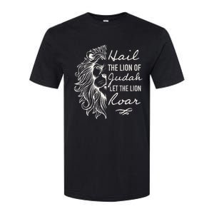 Lion Hail Hail Lion Of Judah Let The Lion Roar Christian Softstyle CVC T-Shirt