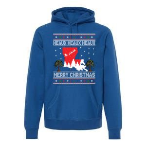 Louisiana Heaux Heaux Heaux Ugly Christmas Top Great Gift Premium Hoodie