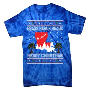 Louisiana Heaux Heaux Heaux Ugly Christmas Top Great Gift Tie-Dye T-Shirt