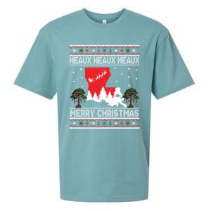 Louisiana Heaux Heaux Heaux Ugly Christmas Top Great Gift Sueded Cloud Jersey T-Shirt