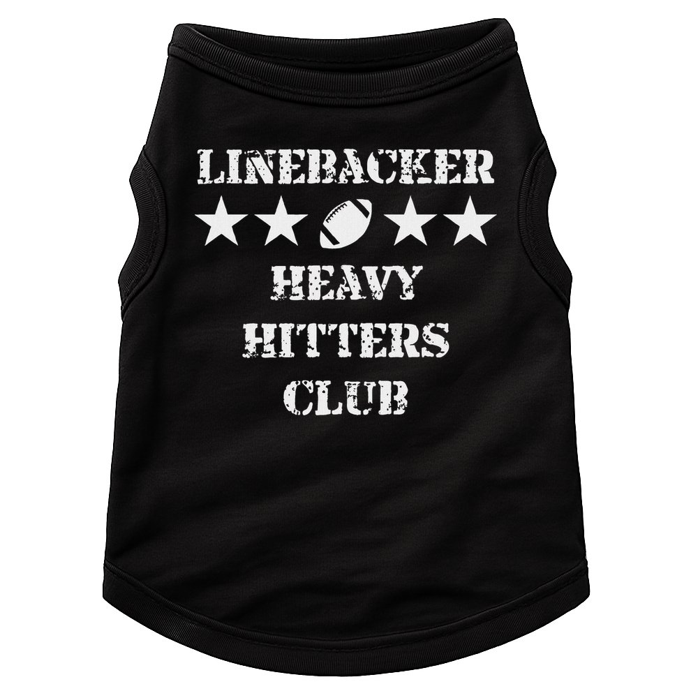 Linebacker Heavy Hitters Club Football Player Doggie Tank