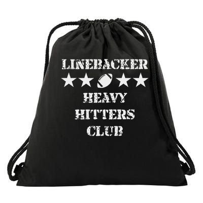 Linebacker Heavy Hitters Club Football Player Drawstring Bag