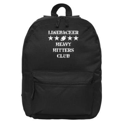 Linebacker Heavy Hitters Club Football Player 16 in Basic Backpack