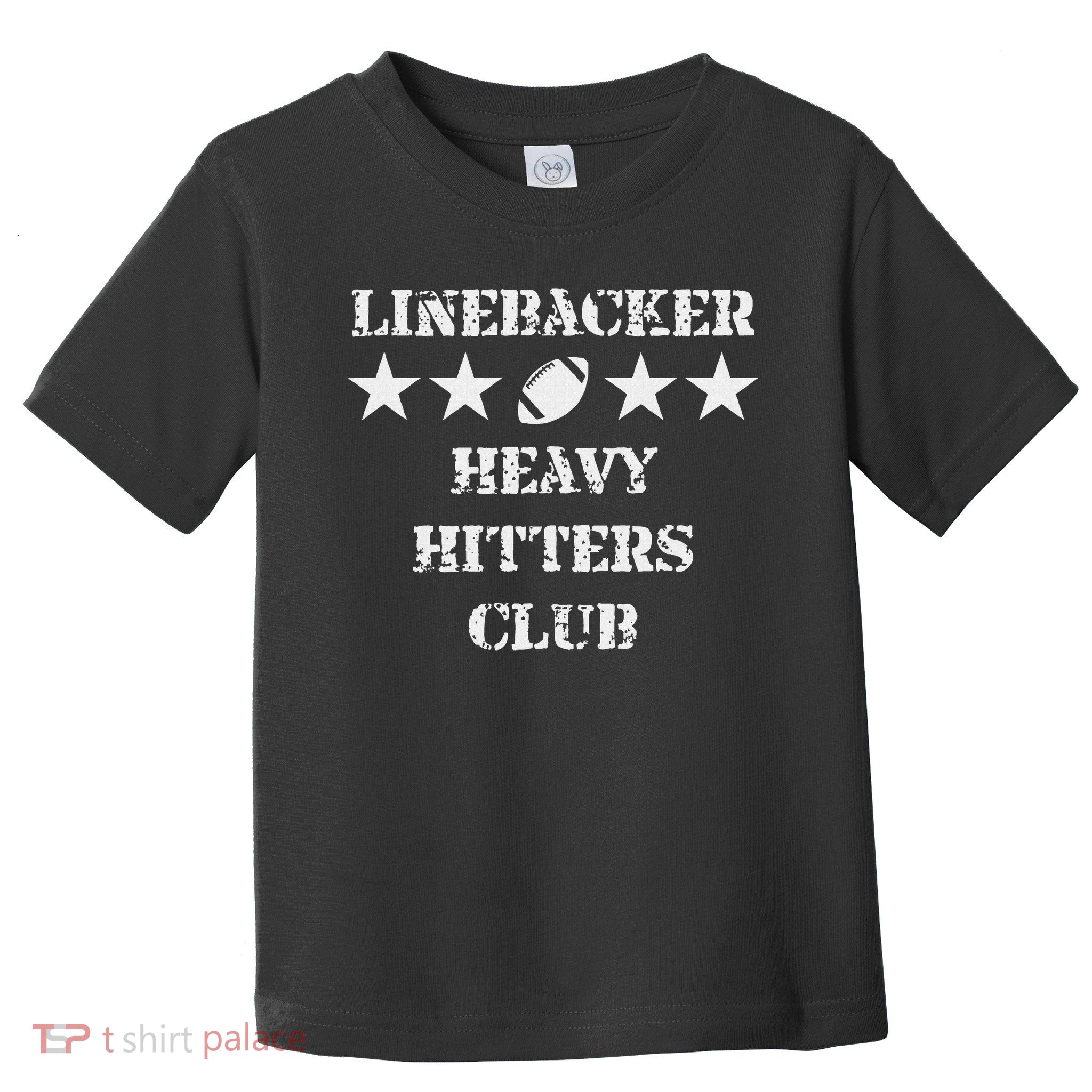 Linebacker Heavy Hitters Club Football Player Toddler T-Shirt
