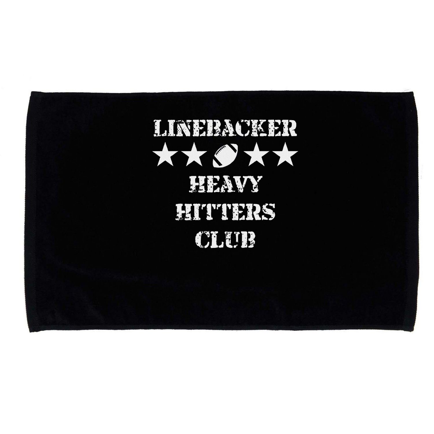 Linebacker Heavy Hitters Club Football Player Microfiber Hand Towel