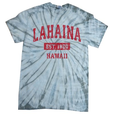 Lahaina Hawaii Hi Vintage Sports Tie-Dye T-Shirt