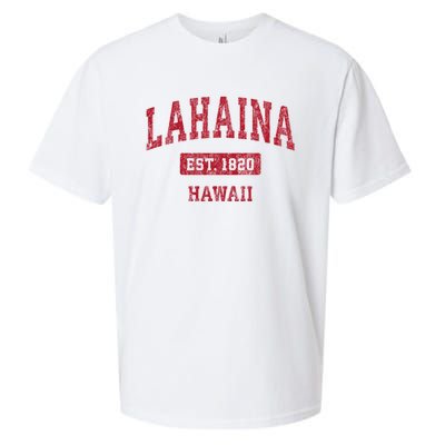 Lahaina Hawaii Hi Vintage Sports Sueded Cloud Jersey T-Shirt