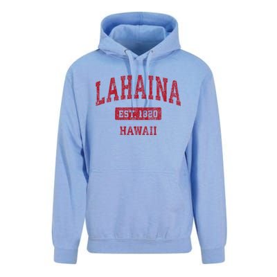 Lahaina Hawaii Hi Vintage Sports Unisex Surf Hoodie