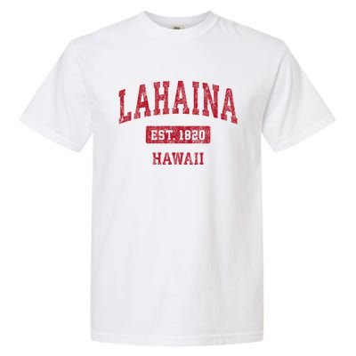 Lahaina Hawaii Hi Vintage Sports Garment-Dyed Heavyweight T-Shirt