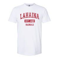 Lahaina Hawaii Hi Vintage Sports Softstyle CVC T-Shirt