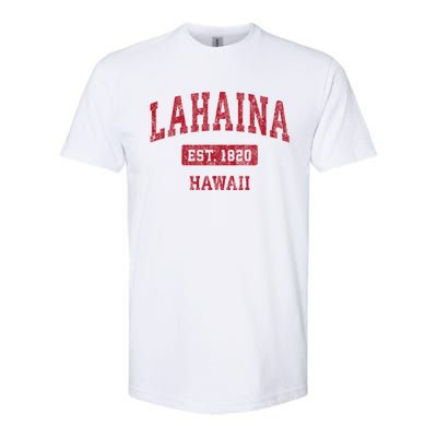 Lahaina Hawaii Hi Vintage Sports Softstyle CVC T-Shirt