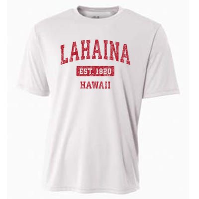 Lahaina Hawaii Hi Vintage Sports Cooling Performance Crew T-Shirt