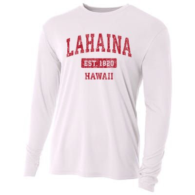 Lahaina Hawaii Hi Vintage Sports Cooling Performance Long Sleeve Crew