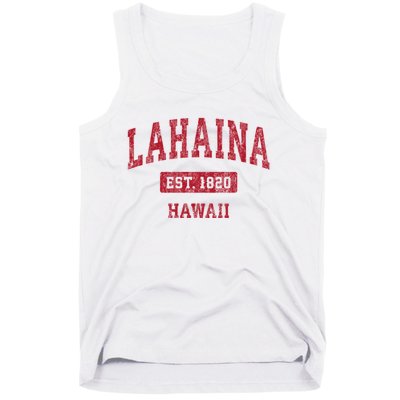 Lahaina Hawaii Hi Vintage Sports Tank Top