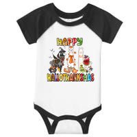 Llama Happy Hallothanksmas Halloween Thanksgiving Xmas Infant Baby Jersey Bodysuit