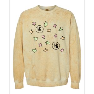 Leaves Hi Hi Bubblefree Colorblast Crewneck Sweatshirt