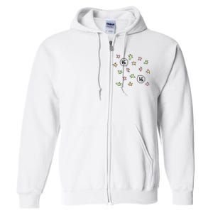 Leaves Hi Hi Bubblefree Full Zip Hoodie