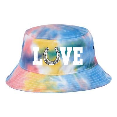 Love Horseshoe Horse Horseback Riding Lover Cow Gift Tie Dye Newport Bucket Hat