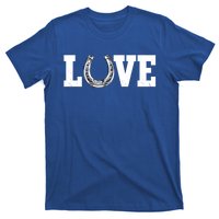 Love Horseshoe Horse Horseback Riding Lover Cow Gift T-Shirt