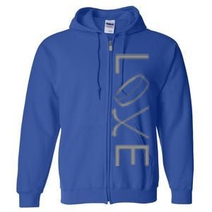 Love Hockey Hockey Gift Full Zip Hoodie