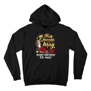 Leopard High Heel This Queen Was Born In May Happy Birthday Hoodie