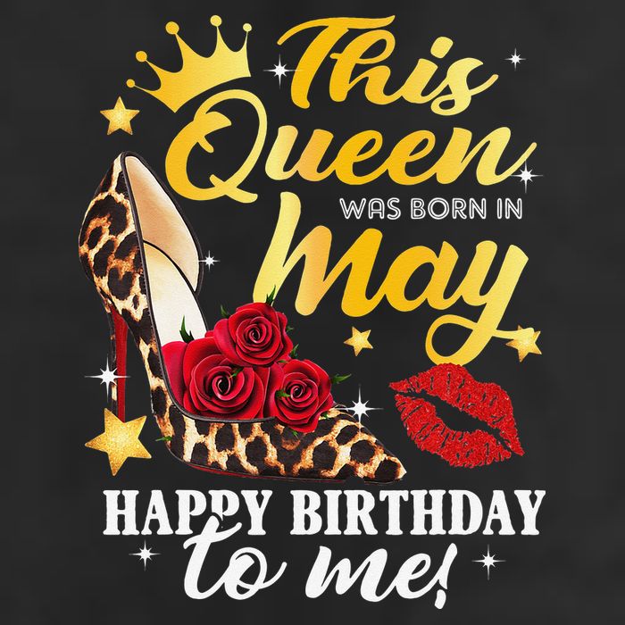 Leopard High Heel This Queen Was Born In May Happy Birthday 11oz C Handle Ceramic Mug