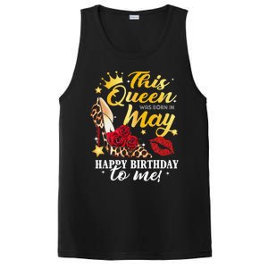 Leopard High Heel This Queen Was Born In May Happy Birthday PosiCharge Competitor Tank