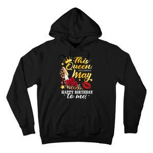 Leopard High Heel This Queen Was Born In May Happy Birthday Tall Hoodie