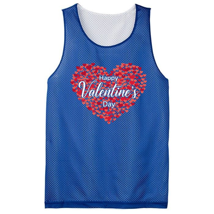 Love Hearts Happy Valentines Day Heart Cute Gift Mesh Reversible Basketball Jersey Tank