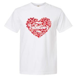 Love Hearts Happy Valentines Day Heart Cute Gift Garment-Dyed Heavyweight T-Shirt