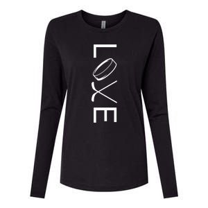 Love Hockey Hockey Meaningful Gift Womens Cotton Relaxed Long Sleeve T-Shirt