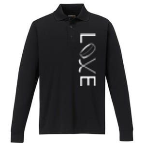 Love Hockey Hockey Meaningful Gift Performance Long Sleeve Polo