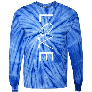 Love Hockey Hockey Meaningful Gift Tie-Dye Long Sleeve Shirt