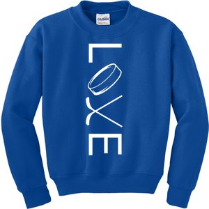 Love Hockey Hockey Meaningful Gift Kids Sweatshirt