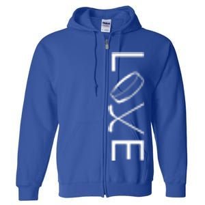 Love Hockey Hockey Meaningful Gift Full Zip Hoodie