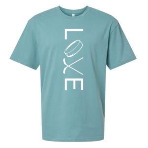 Love Hockey Hockey Meaningful Gift Sueded Cloud Jersey T-Shirt