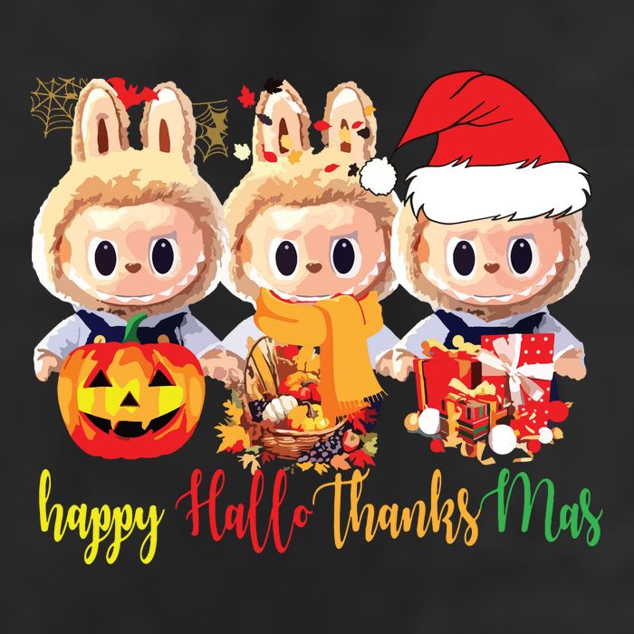 Labubu Happy Hallothanksmas Labubu Lovers Group Matching Cool Comfort Performance Bucket Hat