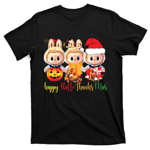 Labubu Happy Hallothanksmas Labubu Lovers Group Matching T-Shirt