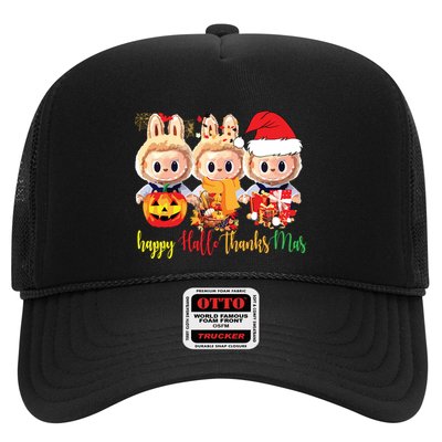 Labubu Happy Hallothanksmas Labubu Lovers Group Matching Trucker Hat